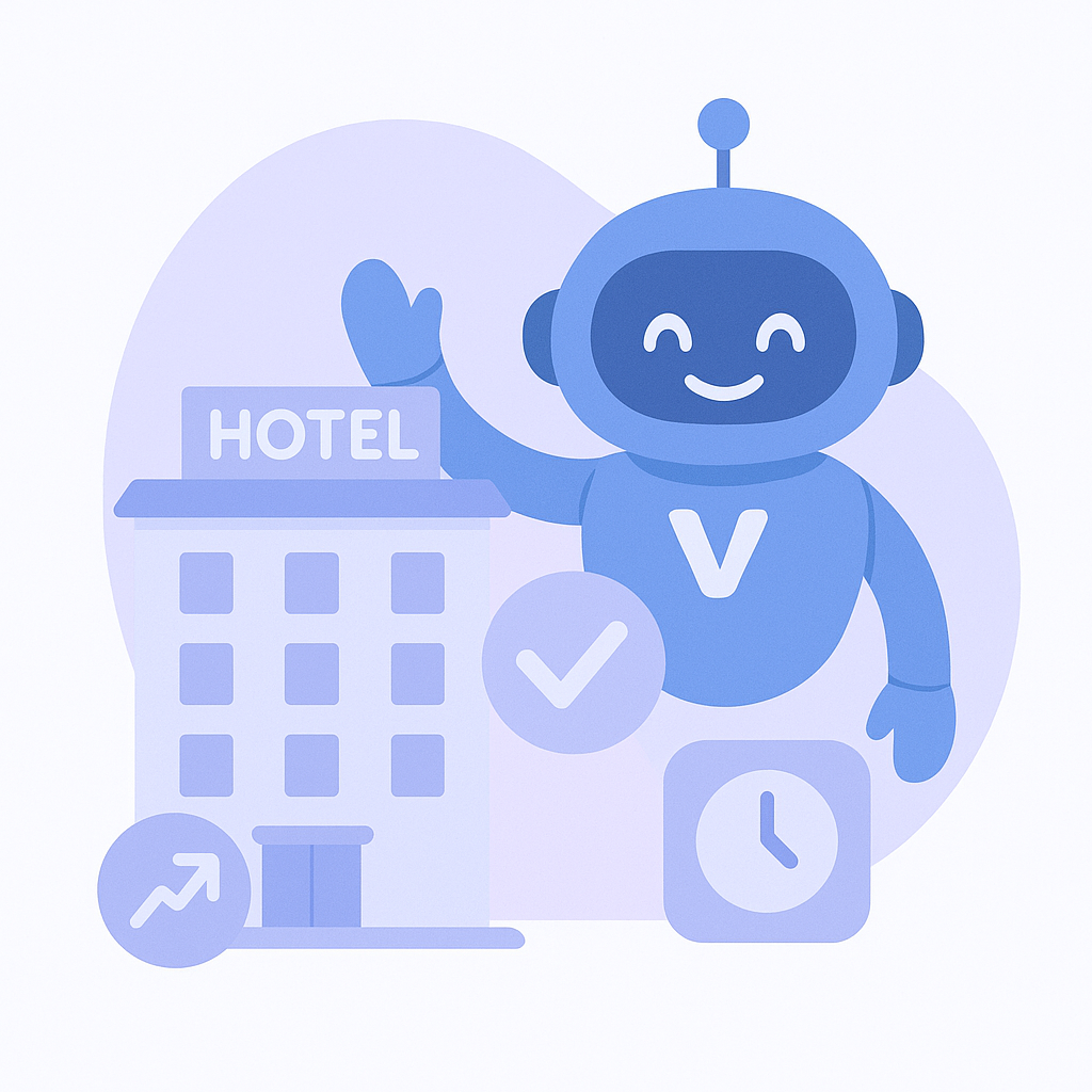Hotel Chatbot Illustration